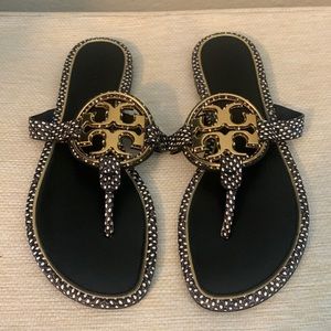 NWOT Tory Burch Miller Polka Dot Sandals